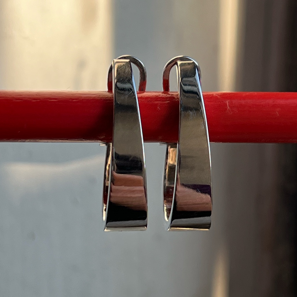 14k Gold Omega Back Earrings